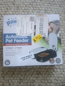 Pawise Automatic Cat & Dog Feeder with Ice Pack, 2-Meal Pet Wet & Dry Food - Picture 1 of 3