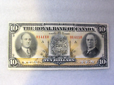 1933 ROYAL BANK OF CANADA $10 DOLLARS BANKNOTE #630-16-04