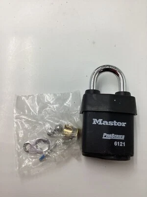 QTY 4 Master Lock Proseries 6121 Padlock Keyed Alike Standard Shackle - Image 1 of 4