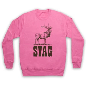 STAG WEEKEND BACHELOR PARTY DO NIGHT HIPSTER RETRO ADULTS UNISEX SWEATSHIRT - Picture 1 of 11