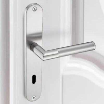 Langschild Garnitur Edelstahl Türklinke Türdrücker Türgriff Renovierungsgarnitur - Bild 1 von 2