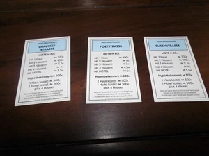 Hasbro Monopoly Banking Ersatz Besitzrechtkarte Blau - Bild 1 von 1