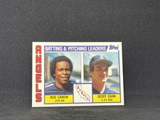 1984 Topps Tiffany (NM or better) #276 Angels Leaders Rod Carew, Geoff Zahn