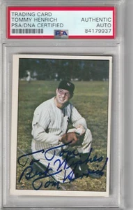Autographed Tommy Henrich TCMA card PSA/DNA certified - Picture 1 of 2