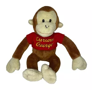 Peluche Frankford Candy Curious George Monkey con camisa roja juguete de anima de peluche 10,5" - Imagen 1 de 3