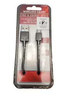 Wireless Gear 10 FT Sync & Charge Cable USB-C Devices Adult New Black Electronic - Picture 1 of 5