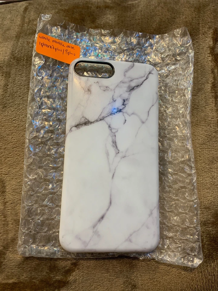 White marble case -  iPhone 7/8 plus - marble - No Retail Packaging - Image 1 of 3