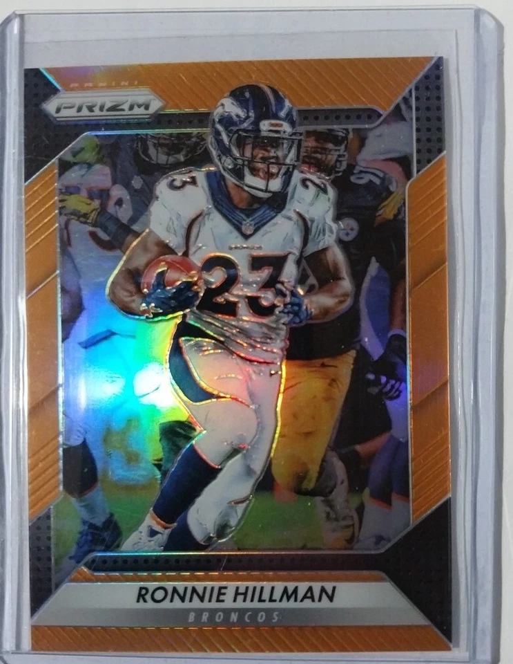 2016 Panini Prizm Prizms Orange Broncos Football Card #124 Ronnie Hillman /299 - Image 1 of 2