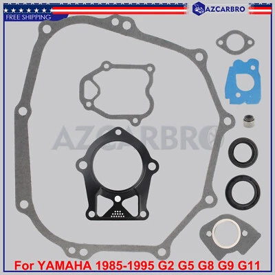 Para Yamaha 1985-1991 G2A Gas 1990-1994 G5A G8A Nuevo Kit de Junta y Sellado de Motor Foto 1 de 4