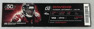 NFL 2015 09/03 Baltimore Ravens at Atlanta Falcons PRESEASON Ticket - Picture 1 of 1