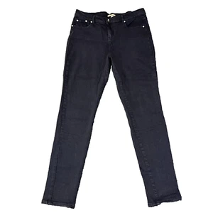 Barbour Womens Trousers Slim Fit Mid Rise Stretch Dark Blue Essential W32 L29 - Picture 1 of 12