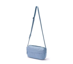 MUJI Water-Repellent Shoulder Bag Back pocket RARE Color Smoky Blue NEW - Picture 1 of 6