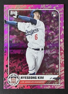 2025 Topps All Star Game Hyeseong Kim Rookie rosa /250 - Foto 1 di 2