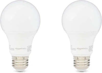 A19 LED Light Bulbs 60 Watt Equivalent, Soft White (2700K), Energy Efficient 9W - Image 1 of 4