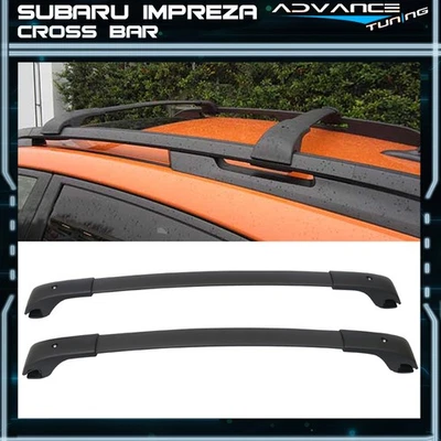 Fits 12-16 Subaru Impreza 13-17 XV Crosstrek Sport Cross Bar Roof Rack Carrier Foto 1 de 4