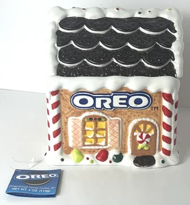 Vintage Oreo Gingerbread House 2001 Christmas Holiday Cookie Jar READ - Picture 1 of 7