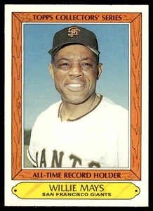 Topps Woolworth 1985 poseedores de récords de todos los tiempos Willie Mays Gigantes de San Francisco - Imagen 1 de 2