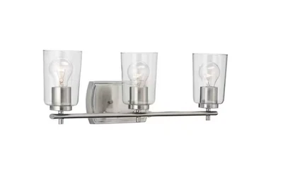 Progress Lighting P300156 Nickel Adley 3-Light 23"W Bathroom Vanity Light - Image 1 of 4