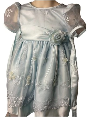 Платье для ребенка ясельного возраста Angel Club пудра синее 24 месяца - Изображение 1 из 4