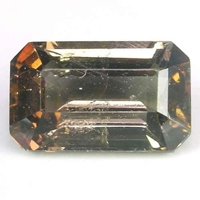 IMPRESIONANTE GEMA AXINITA CEILÁN SIN CALEFACCIÓN MULTICOLOR COLOR MARRÓN CORTE ESMERALDA Foto 1 de 4