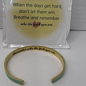 REMEMBER WHO THE F#€# YOU ARE Armband Inspirierend - Bild 1 von 8