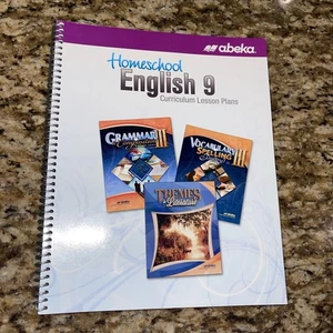 Abeka Homeschool English 9 Curriculum Lesson Plans for Current 5th & 6th Edition - Picture 1 of 9