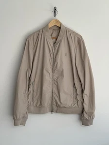 Chaqueta Bomber de Verano Allsaints “Nadu” Ligera Shell Beige XL - Imagen 1 de 13