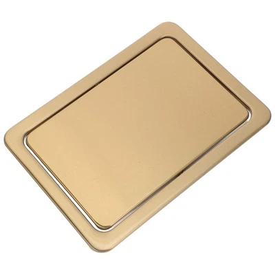  Metal Trash Can Cover Lid Stainless Steel Garbage Canindoor Swing - Image 1 of 4