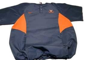 Nike Team UVA University of Virginia Cavs Cavaliers Snap Baseball Shirt Uomo L - Foto 1 di 6