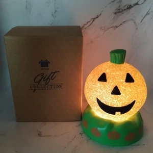 Vtg Avon Nite Bright Pumpkin Melted Plastic Popcorn Light Up Jack O Lantern  - Picture 1 of 22
