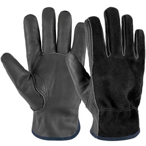 EINSKEY Gardening Gloves for Men Women, Tough Leather Safety Work Gloves - Picture 1 of 7