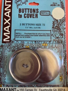 Maxant Button Cover Kit Size 75 – Makes 2 Covered Buttons - Picture 1 of 4