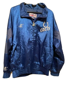 VTG NFL Pro Line Logo Athletic Indianapolis Colts Jacket Coat Men's Size Large - Picture 1 of 12
