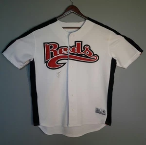 Cincinnati Reds Button Front Baseball Jersey Men's L Autographed by Jay Bruce - Picture 1 of 10