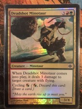 FOIL Deadshot Minotaur x1 Alara Reborn 1x Magic the Gathering MTG NM