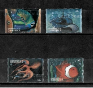 Dominica 2001 - Hong Kong Fish - Set of 4 Stamps - Scott #2272-75 - MNH - Picture 1 of 1