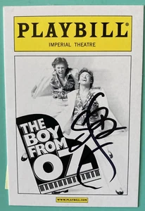 Stephanie J. Block Signed Playbill Trading Card 3X2.5” The Boy From Oz Broadway - Picture 1 of 2