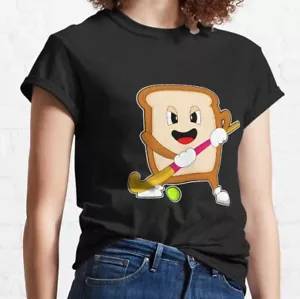 Bread Hockey Hockey stick Classic T-Shirt - Picture 1 of 4