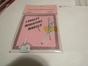 N Scale Gauge Train Langley Miniature Model  Single Post Upper - Picture 1 of 2