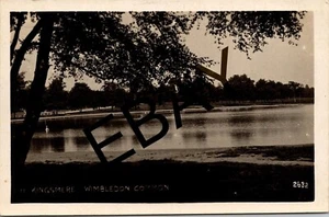 KINGSMERE WIMBLEDON COMMON LONDON REAL PHOTO POSTCARD - Picture 1 of 2