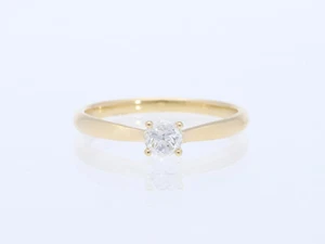 Top Preis Verlobung Ring Solitaire Brillant 585 Gelb Gold Wert: 1.500,- EUR Deta - Bild 1 von 5