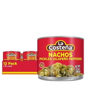 La Costeña Nacho Sliced Jalapeño Peppers 12 oz (12-Pack) - Picture 1 of 4