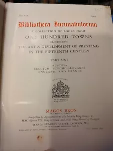 Maggs Bros. Bibliotheca Incunabulorum. Part I. Catalogue No. 533. 1930. PB - Picture 1 of 12
