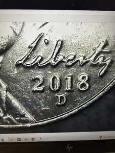 2018 D-Nickel Double Die Error on Obverse And Reverse - Picture 1 of 6