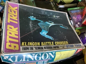 Star Trek Klingon Alien Battle Cruiser Original Model Complete AMT 1968 S952 - Picture 1 of 4