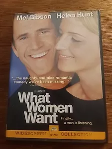 What Women Want (DVD, 2001, Widescreen) Mel Gibson, Helen Hunt - Picture 1 of 3