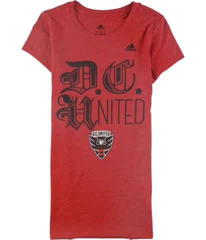 Adidas Womens D.C. United Graphic T-Shirt, Red, Small Cover