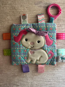 Taggies Crinkle Me Sister Puppy 6x6 hang stroller Toy Lovey Mary Meyer Squeaks! - Picture 1 of 3
