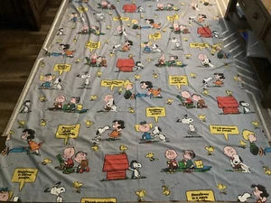 VINTAGE PEANUTS CHARLIE BROWN SNOOPY DOPPEL FLACHES BLATT GLÜCK IST EIN - Bild 1 von 7