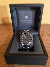 Brand New! Victorinox Swiss Army Classic Black Chronograph Watch 241494